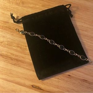 Vintage 1/20 12k gold onyx scarab bracelet